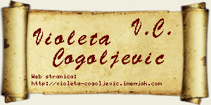Violeta Cogoljević vizit kartica